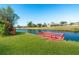 Private dock overlooking a peaceful canal at 527 Rotonda Cir, Rotonda West, FL 33947