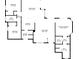 Floor plan showing a 2 bed, 2 bath home with living room, kitchen, and dining area at 527 Rotonda Cir, Rotonda West, FL 33947