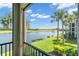 Enjoy breathtaking views of the golf course and lake from this balcony at 7015 River Hammock Dr # 207, Bradenton, FL 34212