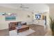 Open concept living space with a comfortable couch and dining area at 2060 Willow Hammock Cir # 304, Punta Gorda, FL 33983
