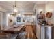 Bright dining area adjacent to the kitchen, featuring a farmhouse table at 4110 Riverview Blvd, Bradenton, FL 34209