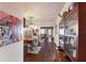 Elegant hallway leading to the kitchen and living areas at 4110 Riverview Blvd, Bradenton, FL 34209