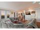 Spacious living room with water views, comfortable seating, and stylish decor at 4110 Riverview Blvd, Bradenton, FL 34209
