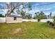 Large backyard with shed and grassy area at 4327 56Th Avenue E Dr, Bradenton, FL 34203