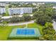 Aerial view of a community tennis court at 4330 Pinebrook Circle # Apt 9, Bradenton, FL 34209