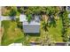 Overhead view of house and surrounding yard at 4564 Iola Dr, Sarasota, FL 34231