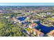 Aerial view of community, featuring a lake and multiple buildings at 500 San Lino Cir # 511, Venice, FL 34292