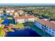 Overhead shot of condos surrounded by serene lakes and greenery offering a picturesque and tranquil community view at 500 San Lino Cir # 511, Venice, FL 34292