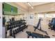 Fitness center with weight machines and large TV screen at 6226 Plateau Ct, Bradenton, FL 34203