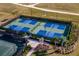Four well-maintained outdoor pickleball courts at 6226 Plateau Ct, Bradenton, FL 34203