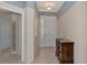 Elegant entryway with tile floor and neutral color palette at 7156 Rue De Palisades # 3, Sarasota, FL 34238