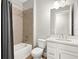 Bathroom with shower/tub combo and white vanity at 153 Soliera St, Nokomis, FL 34275