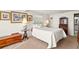 Bright bedroom with double bed and window seat at 584 Beverly Rd, Venice, FL 34293