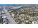 Aerial view showing the property's proximity to the coast and amenities at 6005 Lords Ave, Sarasota, FL 34231