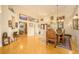 Bright dining room with hardwood floors and antique dining set at 7117 Victoria Circle, University Park, FL 34201