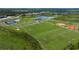 Community features a lake, sports fields, and playground at 8105 Moonbeam Ave, Sarasota, FL 34241