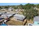 Aerial view of a home with a screened porch and fenced backyard at 2003 Princeton Ave, Bradenton, FL 34207