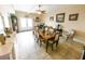 Formal dining room with a wood table and six chairs at 5630 3Rd W St, Bradenton, FL 34207
