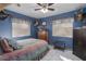 Bedroom with double bed and mounted animal heads on the wall at 6919 64Th E Ave, Palmetto, FL 34221
