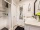 Bright bathroom with a walk-in shower and vanity at 301 Gold Tree, Punta Gorda, FL 33955