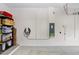 Garage with EV charger and ample storage at 33443 Landsman Loop, Wesley Chapel, FL 33543