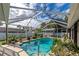 Inviting screened pool with ample surrounding space at 6261 Keating Ave, North Port, FL 34291
