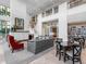 Spacious two-story lobby with seating at 750 N Tamiami Trl # 420, Sarasota, FL 34236