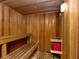 Relax in this clean and spacious sauna with wooden benches and walls at 750 N Tamiami Trl # 420, Sarasota, FL 34236