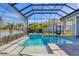 Stunning pool with spa and screened enclosure at 8544 Pavia Way, Bradenton, FL 34202