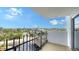 Private balcony boasting scenic water and city views at 101 Benjamin Franklin Dr # 54, Sarasota, FL 34236