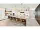 Modern kitchen with a large island and stainless steel appliances at 2516 Avenue A, Bradenton Beach, FL 34217