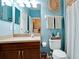Clean bathroom with a shower/tub combo, vanity, and toilet at 4046 Overture Cir # 4046, Bradenton, FL 34209