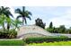 Palma Sola Trace community entrance sign with landscaping at 4046 Overture Cir # 4046, Bradenton, FL 34209