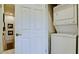 Convenient laundry closet with stackable washer and dryer at 4046 Overture Cir # 4046, Bradenton, FL 34209