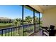 Private screened balcony overlooking a peaceful lake at 4046 Overture Cir # 4046, Bradenton, FL 34209