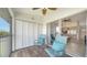 Private balcony with comfortable seating and view at 4308 Madeira Ct # 3336, Sarasota, FL 34233