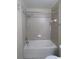 Bathroom with a shower/tub combination and tile surround at 4850 51St W St # 8104, Bradenton, FL 34210