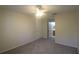 Bedroom with ceiling fan and access to bathroom at 4850 51St W St # 8104, Bradenton, FL 34210