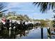 Several boats are docked at the community boat dock at 5613 Key Largo Ct, Bradenton, FL 34203