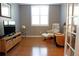 Home office/den with hardwood floors and windows at 5613 Key Largo Ct, Bradenton, FL 34203