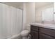 Clean and bright bathroom with shower, vanity, and toilet at 12187 High Rock Way, Parrish, FL 34219