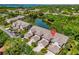 Aerial perspective showcasing the home's location among surrounding buildings at 1720 Starling Dr # 103, Sarasota, FL 34231