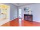 Bright bedroom with wood floors and access to private bathroom at 4619 34Th E Ct, Bradenton, FL 34203