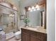 Bathroom with a large vanity and walk-in shower at 507 Casey Key Rd, Nokomis, FL 34275