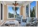 Comfortable sitting area with ocean views at 507 Casey Key Rd, Nokomis, FL 34275