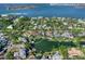 Bird's-eye view of waterfront home and neighborhood at 508 Siesta Dr, Sarasota, FL 34242