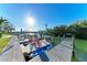 Enjoy kayaking from your private dock with relaxing seating at 522 Pine Ave # 6D, Anna Maria, FL 34216