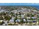 Aerial view of a beachside home in a neighborhood setting at 116 50Th St, Holmes Beach, FL 34217