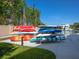 Variety of kayaks and paddleboards available for residents at 1709 N Tamiami Trl # A421, Sarasota, FL 34234