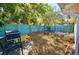 Spacious backyard with a grill and seating area at 3826 Rilma Ave, Sarasota, FL 34234